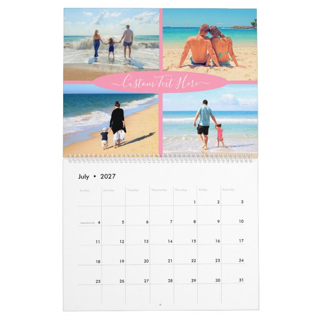 Crear calendario de colaje de fotos con texto pers (Jul 2027)