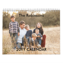 Crear calendario personalizado con foto familiar