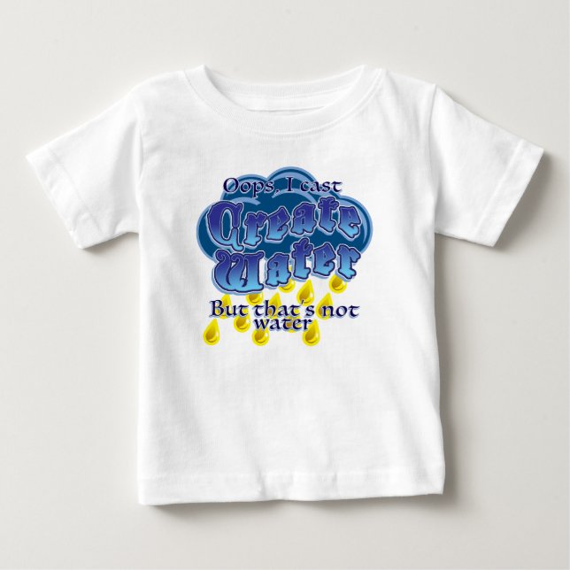 Crear camiseta de bebé de agua (Anverso)