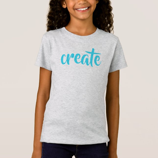 "Crear" camiseta de Chica (Anverso)