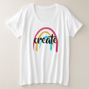 Crear camiseta de tamaño superior para mujeres arc