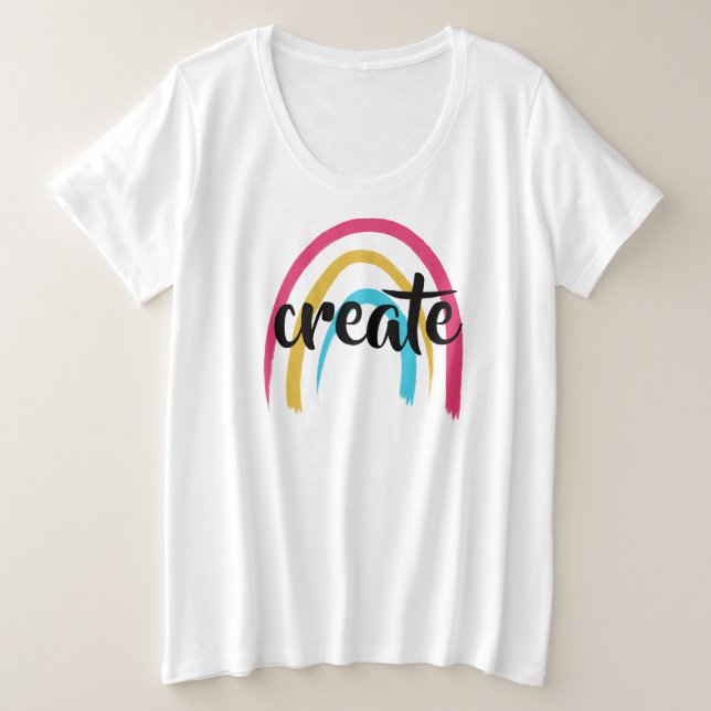 Crear camiseta de tamaño superior para mujeres arc (Anverso del diseño)