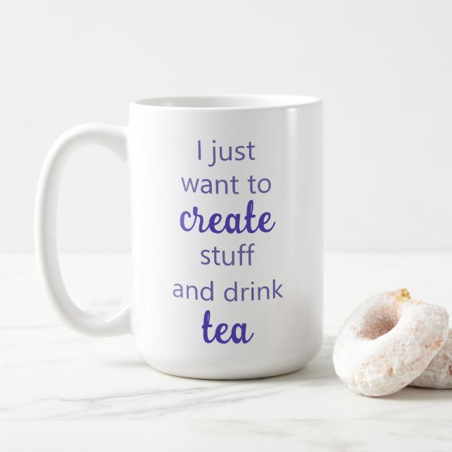Crear cosas y beber tazas de té (Con donut)