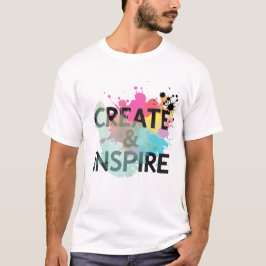 Crear e inspirar salpicaduras – Camiseta de motiva