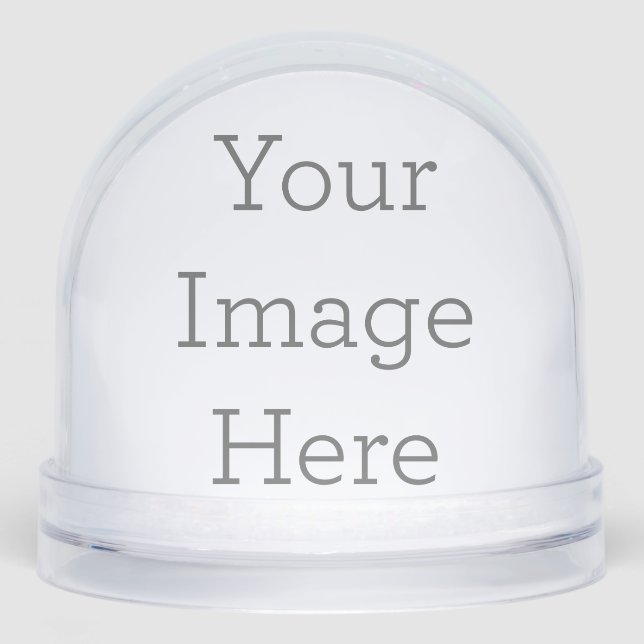 Personalizado Globo de nieve con cúpula (Anverso)