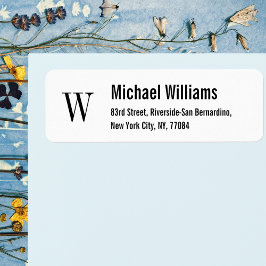 Crear etiqueta de dirección de retorno moderna de 