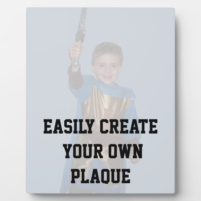 Crear fácilmente su propia placa - Vertical - DIY (Frente)