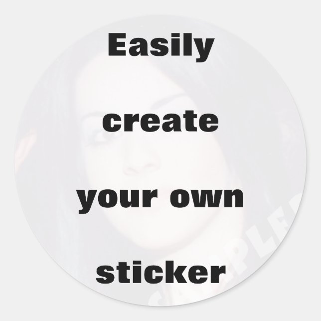 Crear fácilmente su propio pegatina Eliminar el te (Anverso)