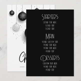 Crear Menús de Navidad Adornos Personalizados