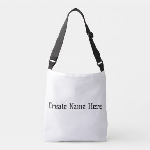 Crear Nombre Aquí Bolsos y Carteras con Texto Impr