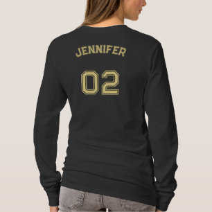 Crear nombre del jugador Número de Jersey Larga Fu