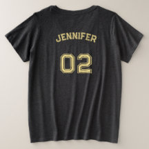 Crear nombre del jugador Número de Jersey Mujeres 