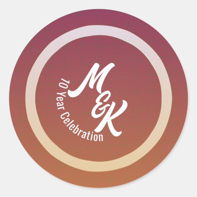 Crear Pegatinas de celebración personalizados (Anverso)