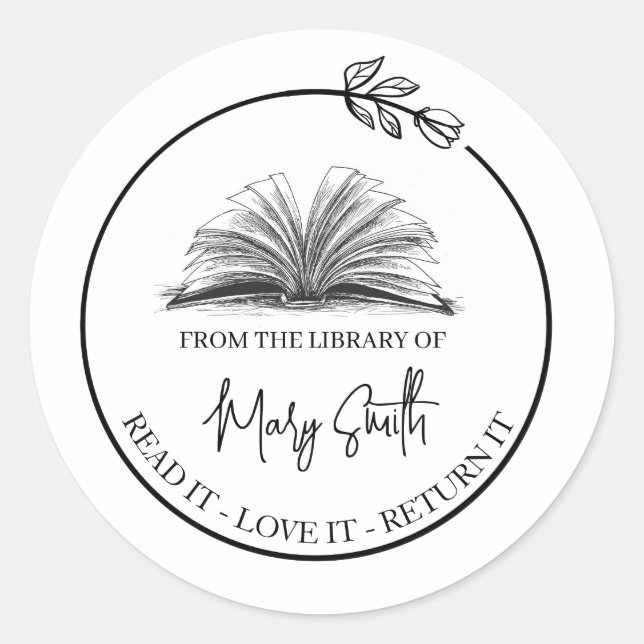 crear pegatinas de libros personalizadas | Etiquet (Anverso)