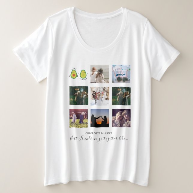 Crear propios regalos de Collage de fotos BFF - Ve (Anverso del diseño)