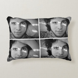 Crear-Su-Propia almohada del acento del collage de
