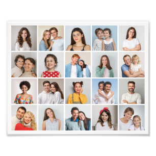 Crear su propia ampliación de foto de 20 Collages 