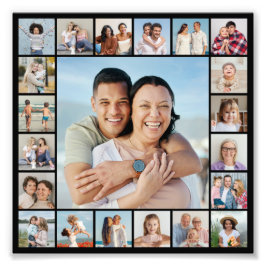 Crear su propia ampliación de foto de 21 Collages