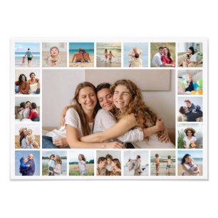 Crear su propia ampliación de foto de 21 Collages