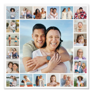 Crear su propia ampliación de foto de 21 Collages
