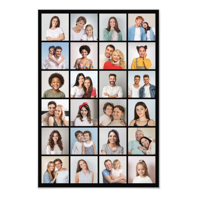 Crear su propia ampliación de foto de 24 Collages  (Frente)