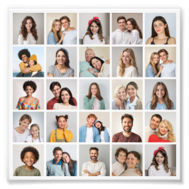 Crear su propia ampliación de foto de 25 Collages