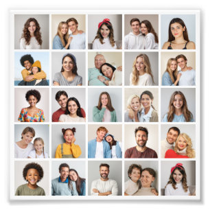 Crear su propia ampliación de foto de 25 Collages 