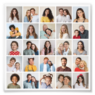 Crear su propia ampliación de foto de 25 Collages 