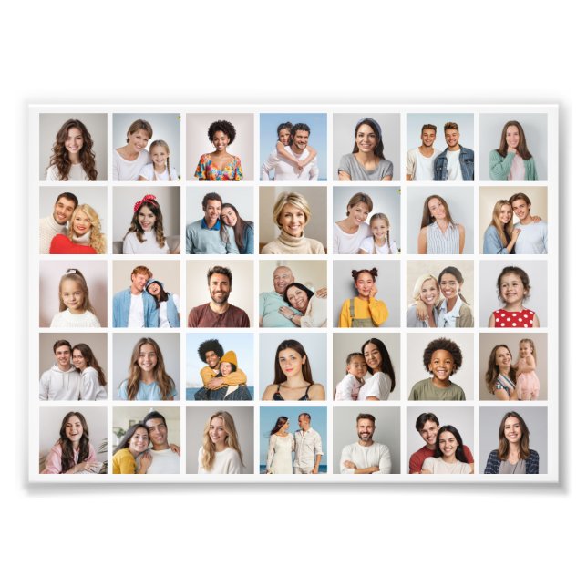 Crear su propia ampliación de foto de 35 Collages  (Frente)