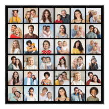 Crear su propia ampliación de foto de 36 Collages