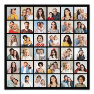 Crear su propia ampliación de foto de 36 Collages 