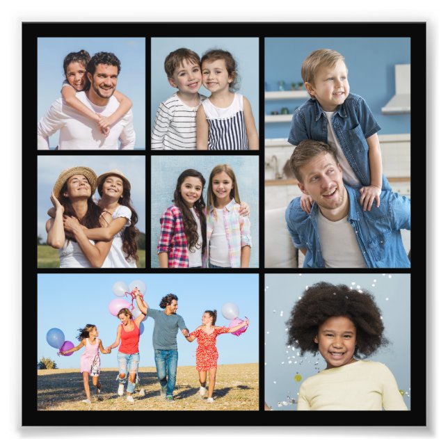 Crear su propia ampliación de foto de 7 Collages d (Frente)