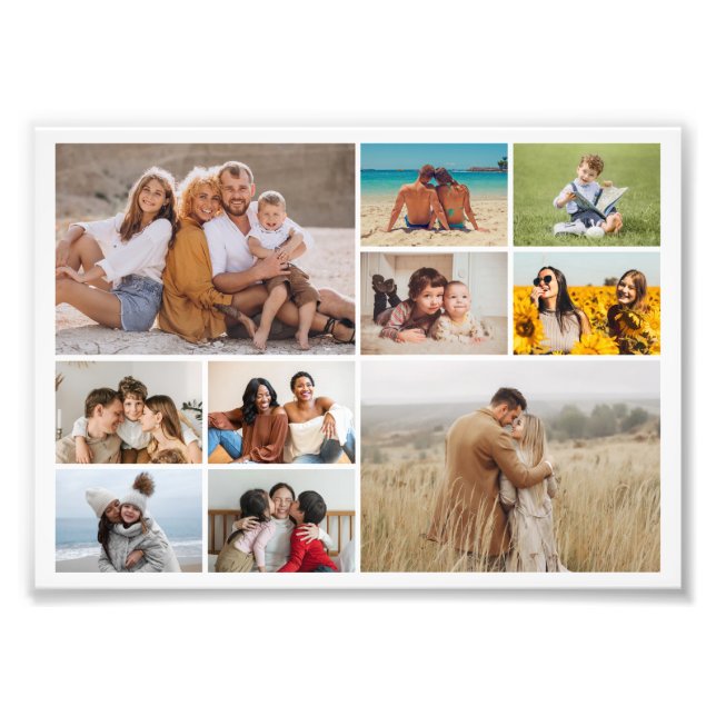 Crear su propia ampliación de fotos de 10 Collages (Frente)