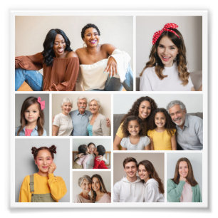 Crear su propia ampliación de fotos de 10 Collages