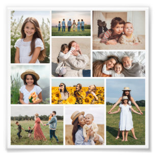 Crear su propia ampliación de fotos de 10 Collages