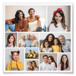 Crear su propia ampliación de fotos de 10 Collages