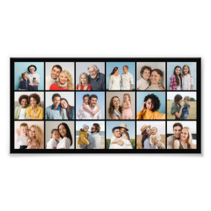 Crear su propia ampliación de fotos de 18 Collages