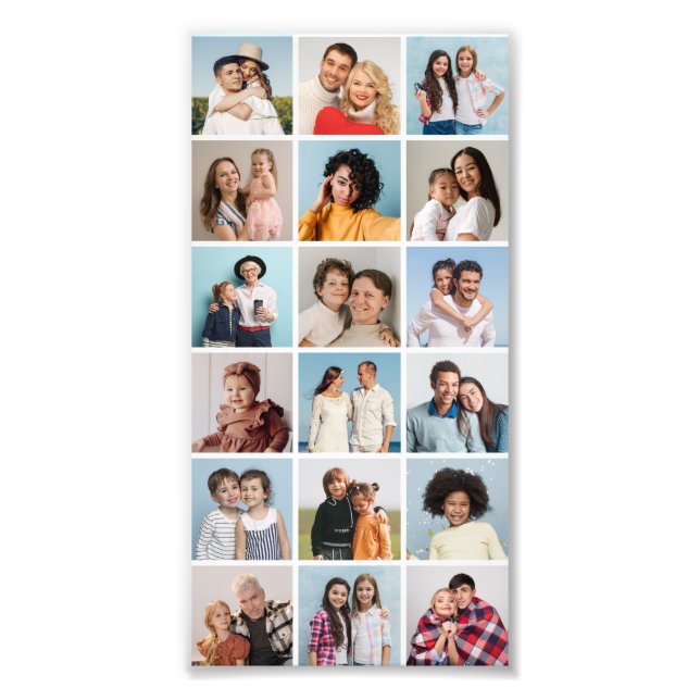 Crear su propia ampliación de fotos de 18 Collages (Frente)