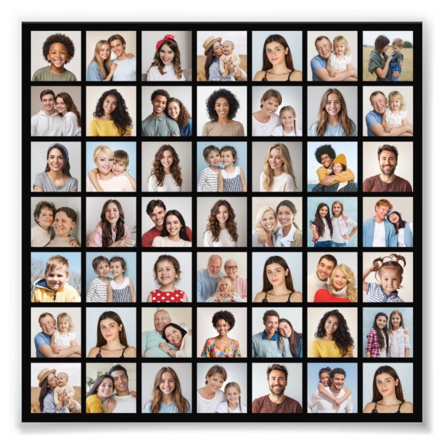 Crear su propia ampliación de fotos de 49 Collages (Frente)