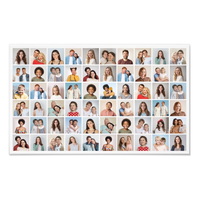 Crear su propia ampliación de fotos de 60 Collages (Frente)