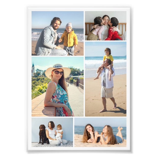 Crear su propia ampliación de fotos de 6 Collages  (Frente)