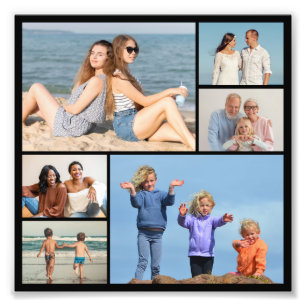 Crear su propia ampliación de fotos de 6 Collages