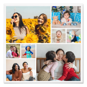 Crear su propia ampliación de fotos de 8 Collages