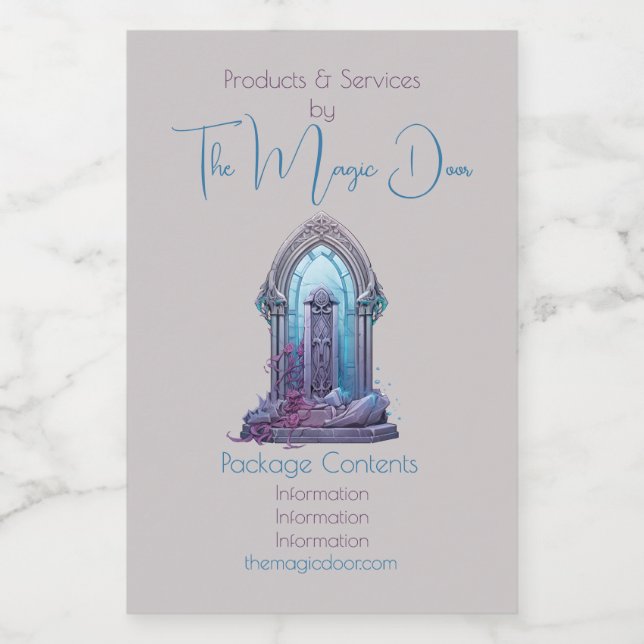 Crear su propia etiqueta de apotecario de puerta m (Etiqueta única)