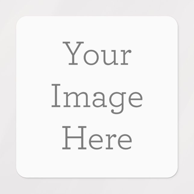 Pequeña Cuadrada Ropa Label (Diseño 1)