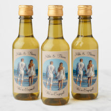 Crear su propia foto Beige Engagement Pareja