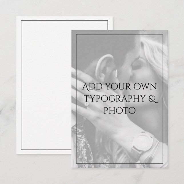 Crear su propia foto personalizada Guardar la fech (Anverso / Reverso)