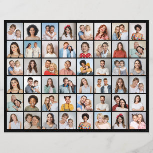 Crear su propia hoja de papel de 48 Collages de fo