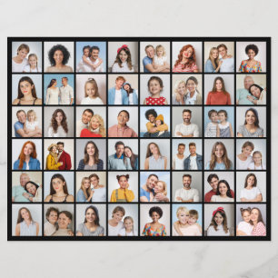 Crear su propia hoja de papel de 48 Collages de fo