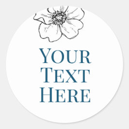 crear su propia imagen pegatina de texto bebé azul